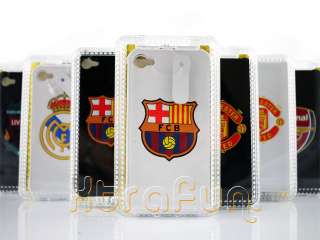 REAL MADRID FC CLUB GENUINE LEATHER CASE FOR IPHONE 4 4S 4G WHITE gift 