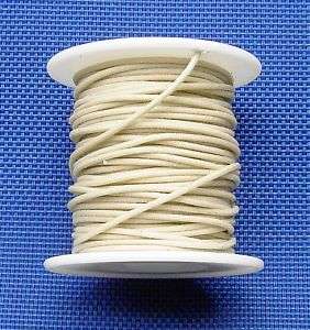 25 ft Vintage Cloth Push Back 22 ga. Guitar Wire White Tinned 