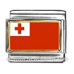  Tonga Photo Flag Italian Charm Bracelet Jewelry Link 