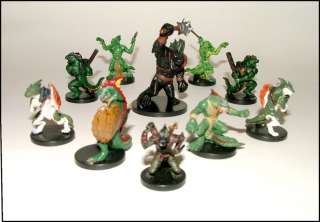   LIZARDFOLK LOT (Dark Talon & Blackscale) Dungeons & Dragons Miniatures