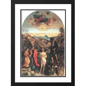  Bellini, Giovanni 19x24 Framed and Double Matted Baptism 