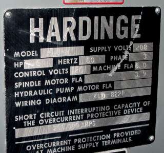   HARDINGE HLV H SUPER PRECISION TOOLROOM ENGINE LATHE   ORIGINAL PAINT