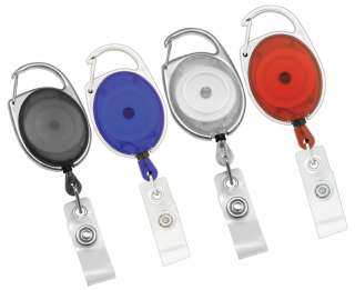 CARABINER RETRACTABLE ID BADGE REEL   2 color available  