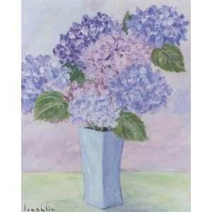   Purple Hydrangeas by Brendan Loughlin 20 X 16 Poster