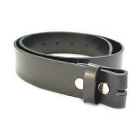  MENS/WOMENS BLACK LEATHER BELT FOR BUCKLES Clothing