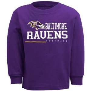  Reebok Baltimore Ravens Toddler Arched Horizon Long Sleeve 