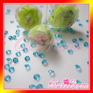 1000 Aqua Blue Diamond Confetti 4.5mm Wedding Party New  