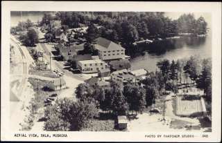 canada, BALA, Ontario, Muskoka, Aerial View (1954) RPPC  