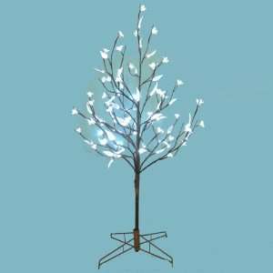  5 LED Lighted Cherry Blossom Flower and Leaf Twig Tree 
