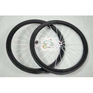  100 full carbon 50mm clincher bicycle wheels Sports 