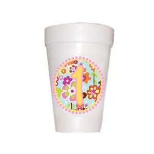  First Birthday 1 Baby Girl Flower Cup Baby