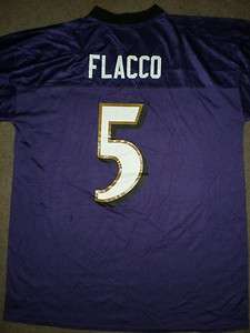 NEW IRREGULAR Joe Flacco #5 Baltimore Ravens MENS XLarge XL Reebok 