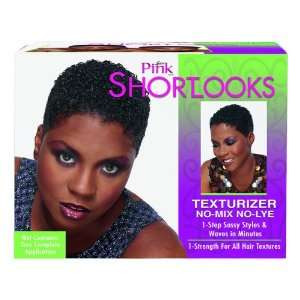 Lusters Pink Short Looks Hair Texturizer Kit No Mix No Lye Case Pack 