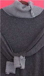 Banana Republic Charcoal Gray Luxury Cashmere Wool Blend T Nk Sweater 