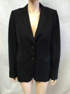 BANANA REPUBLIC Black Wool Stretch Jacket Blazer Sz 6 S  