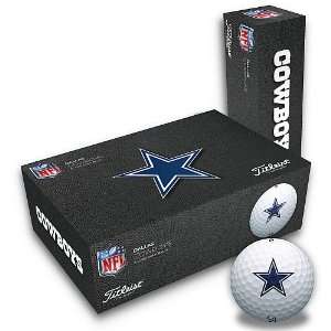  Titleist Dallas Cowboys Half Dozen Set of Golf Balls 