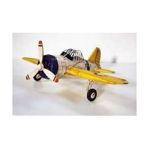  WW II US Navy Brewster F2A Buffalo yellow plane Toys 