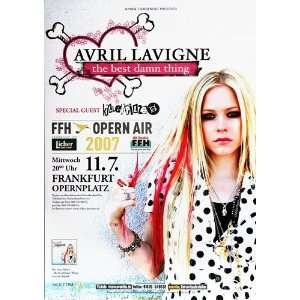  Avril Lavigne   Best Damn Thing 2007   CONCERT   POSTER 