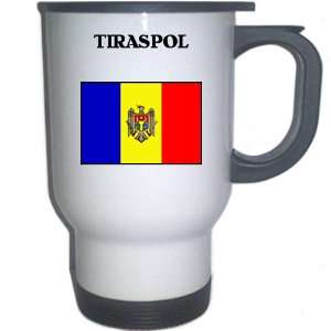 Moldova   TIRASPOL White Stainless Steel Mug