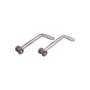  Anti Tippers   Pair with Wheels Universal Rear Adjustable 