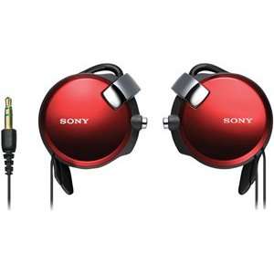  Sony Mdr Q68/Red Cip On Syle Headphone with Retractable 