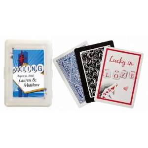 Wedding Favors Las Vegas Wedding Sign Personalized Playing Card Favors 