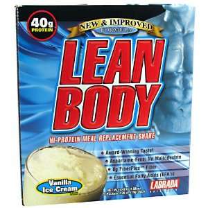   Nutrition Lean Body Soft Vanilla Ice Cream 20 Packs Meal Replacements