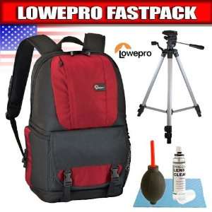  Lowepro Fastpack 200 Camera Bag (Red) + Photo / Video 