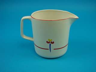 Riva Designs Colorful Tulips Japan Water Milk Pitcher Red Blue 