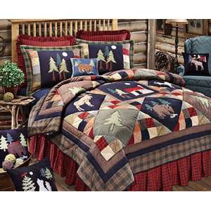  Timberline Rustic Lodge Full Queen Bed Quilt