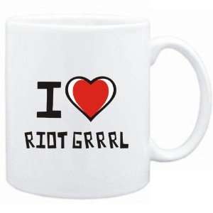  Mug White I love Riot Grrrl  Music