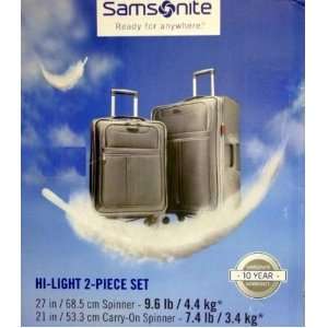 Samsonite 2 pc Spinner Luggage Set 27 Check in & 21 Carry on Super 