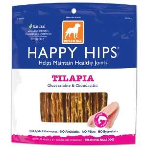 Dogswell Happy Hips Treats for Dogs, Tilapia, 15 Ounce Package  