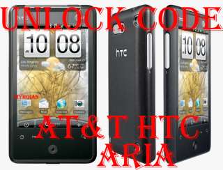 Unlock code for AT&T HTC ARIA A6366 TILT 2   FAST  