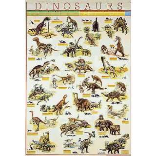  Safari 40027 Dinosaurs Laminated Poster   Pack Of 3