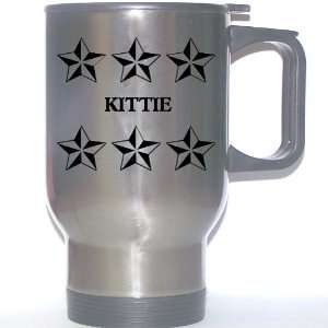  Personal Name Gift   KITTIE Stainless Steel Mug (black 