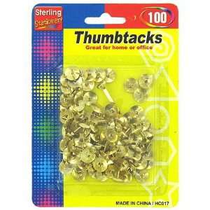  24 Packs of 100 Copper Thumbtacks