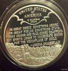proof US silver dollar coin commemorates the US Civil War Battlefields 