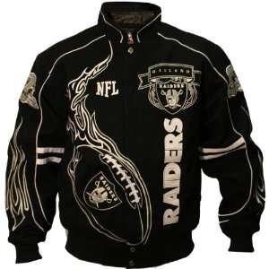  NFL Oakland Raiders Big & Tall On Fire Jacket 4XL Sports 