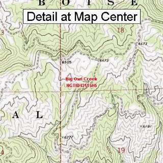   Map   Big Owl Creek, Idaho (Folded/Waterproof)