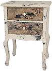 Oriental Furniture Rustic Pink Berries Two Drawer Night Stand