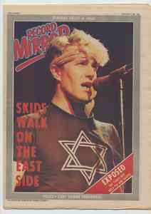 David Bowie/The Skids/Polic Record Mirror Magazine 1981  