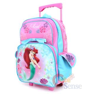   Princess Mermaid Ariel School Roller Bakcpack Ocean Beauty Bag 2