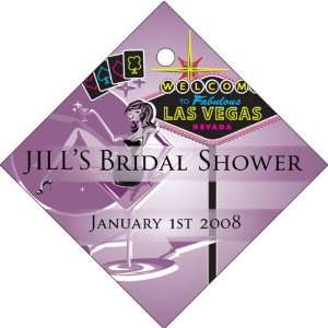 Wedding Favors Purple Bridal Vegas Theme Diamond Shaped Personalized 