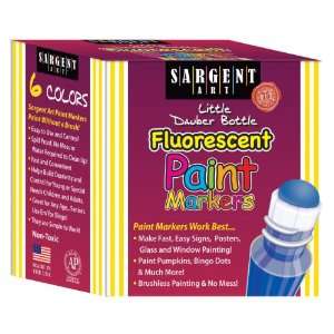  Sargent Art 22 5822 Fluorescent Tempera Paint Daubers Set 