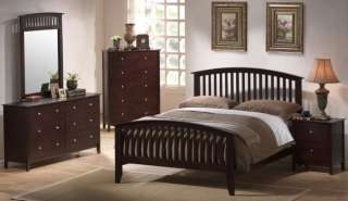 CONTEMPORARY BEDROOM SET FULL, ALSO QUEEN, KING BED FURNITURE, WOOD 