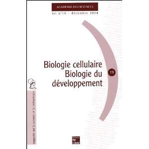  rst n.19 ; biologie cellulaire biologie du developpement 