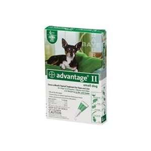  ADVANTAGE II DOG GREEN 0 10 Lbs 4 Pack