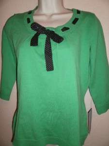 MERCER STREET STUDIO Womens Green Shirt Medium NWT $44  