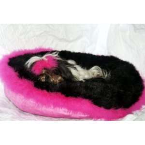  Paris & Black Fur Paris Pink Boa Bed (Size 19) Kitchen 